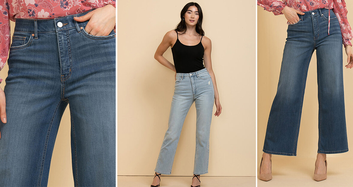 Relaxed Fit and Straight Leg Jeans
