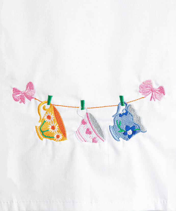 Embroidered Tea Towel Image 2