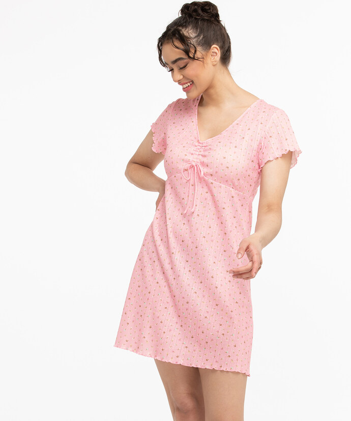 Ice Cream Short Sleeve PJ Dress Image 2