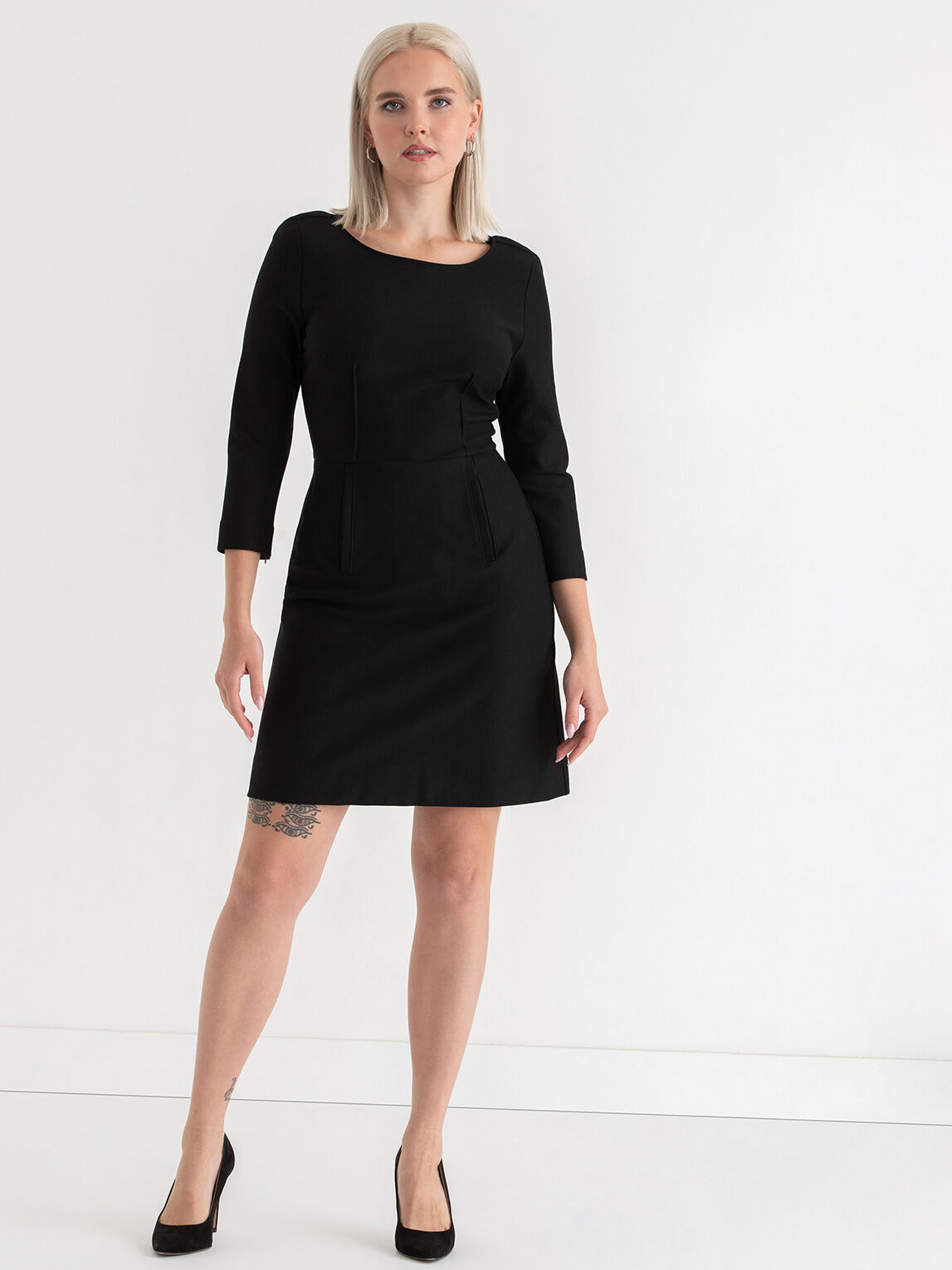 Ponte a line sale dress