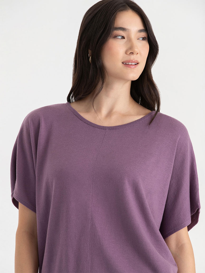 Cashmere Blend Dolman Sleeve Sweater Ricki s Size M Purple Gumdrop Colour