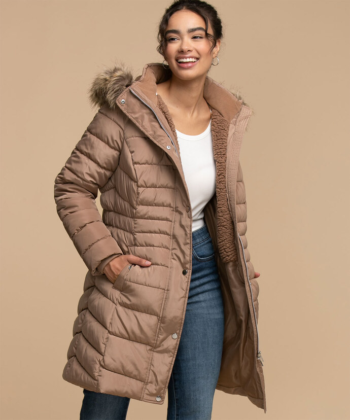 Eco-friendly Mid Length Puffer Parka Image 2
