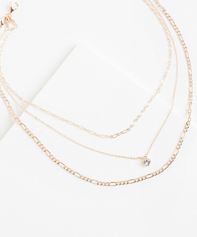 Rose Gold Convertible Necklace Image 1