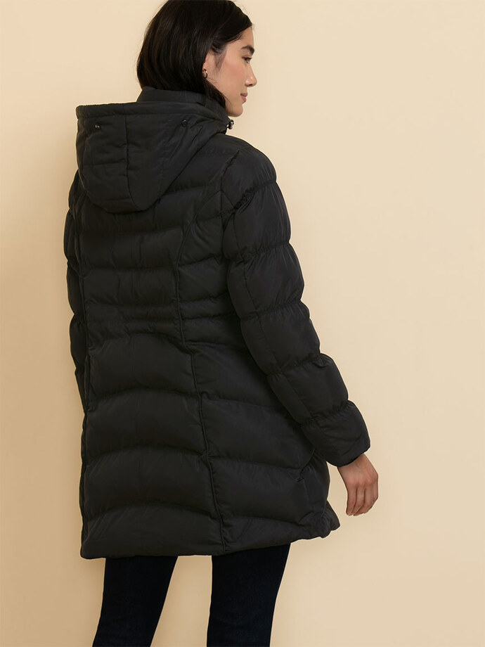 Carlyn Coat with Detachable Fur & Hood Image 6