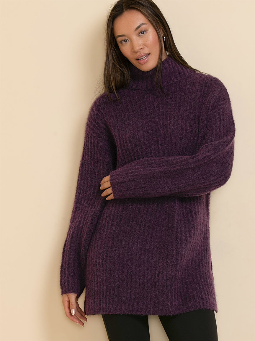 Wool Blend Chunky Tunic Sweater Rickis