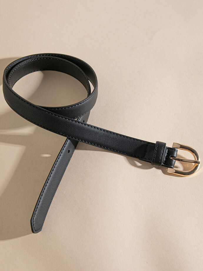 Belt with Rounded Buckle Image 1