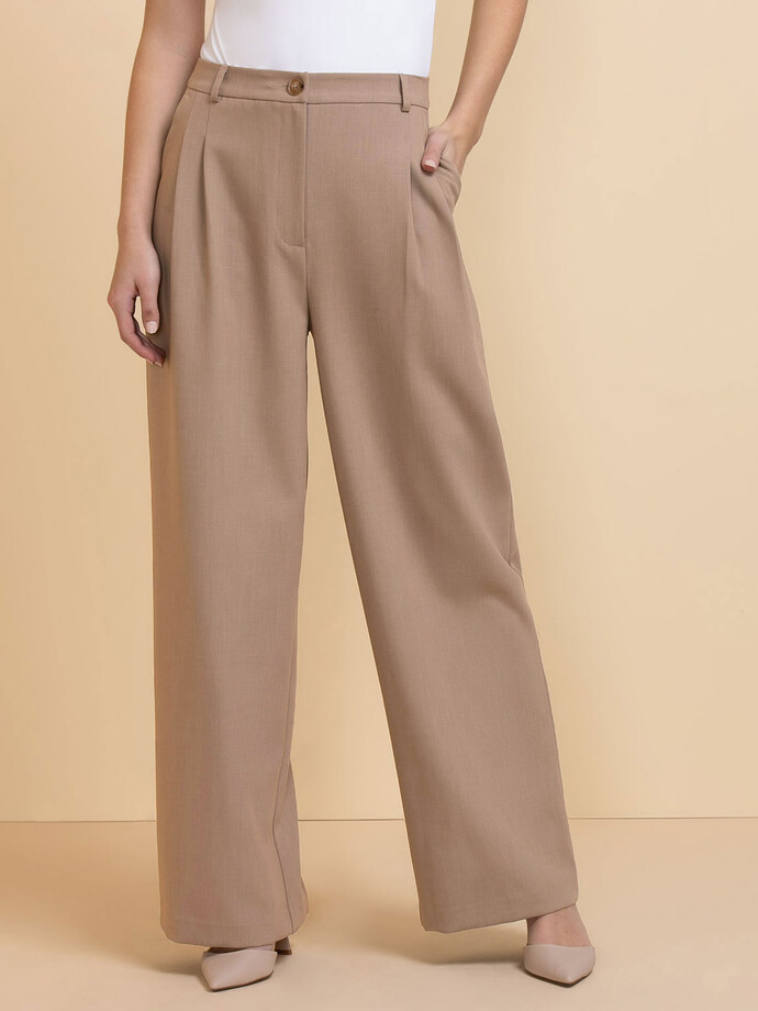 Maxwell Pleated Wide Leg Pant in Luxe Tailored Image 5