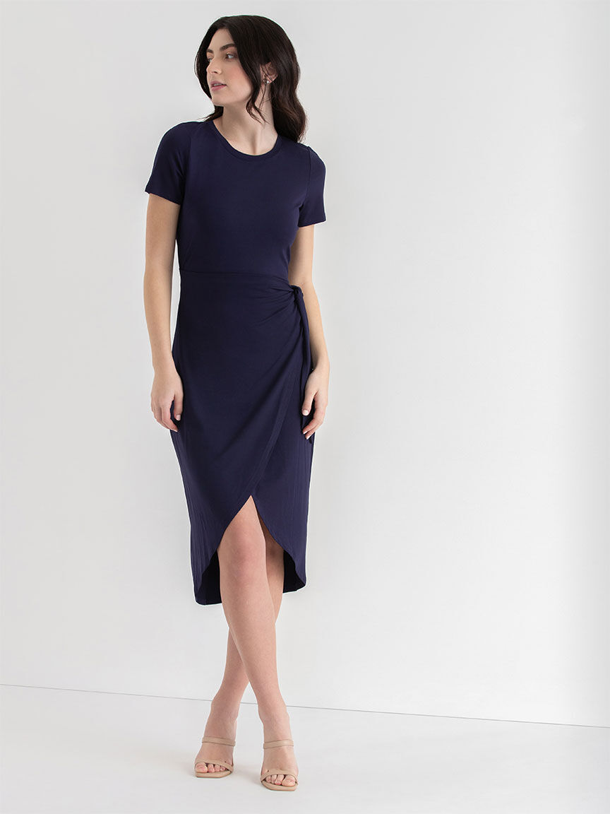 Crew neck short sleeve dress hotsell