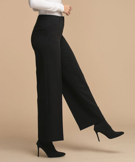 Tailored Wide Leg Hollywood Pant, Black Tailored Wide Leg Hollywood Pant, Black