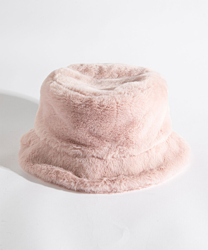 Faux Fur Bucket Hat Image 1