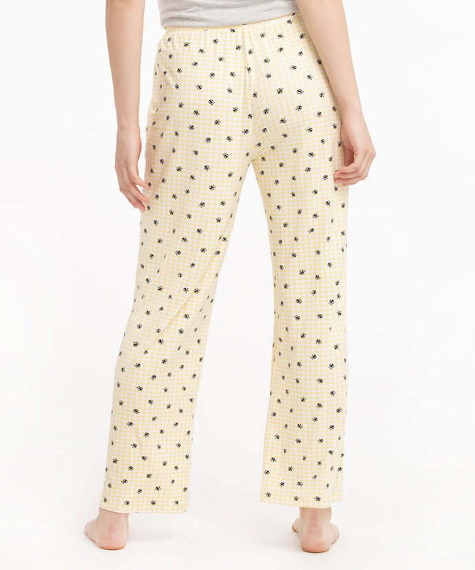 Patterned Pajama Pant Image 3
