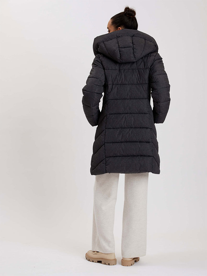 Point Zero Long Printed Puffer Jacket Point Zero
