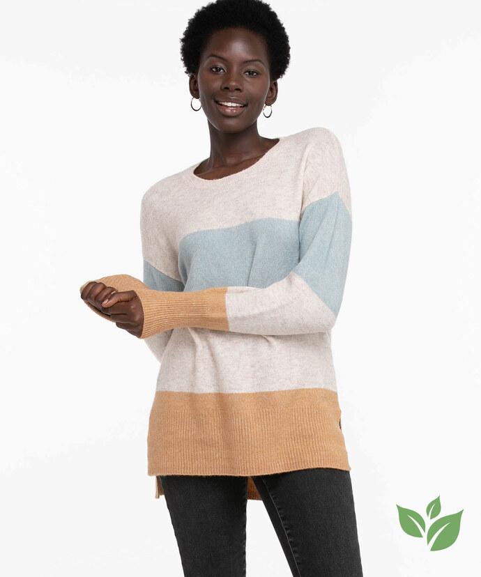 Eco-Friendly Colour Block Sweater Image 1