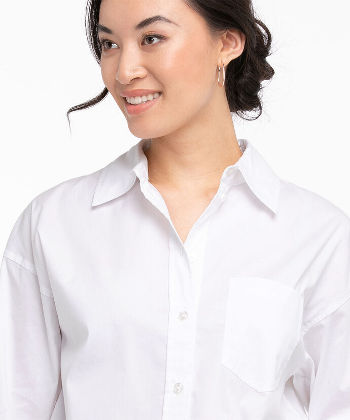Oversized Long Sleeve Collared Shirt Image 3