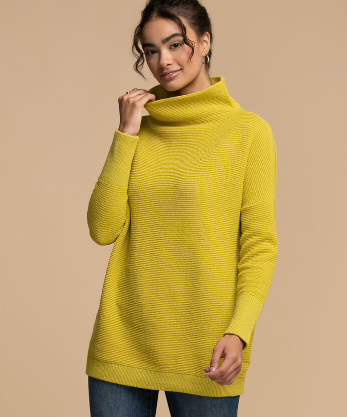 Femme By Design Mock Neck Ottoman Sweater Image 1