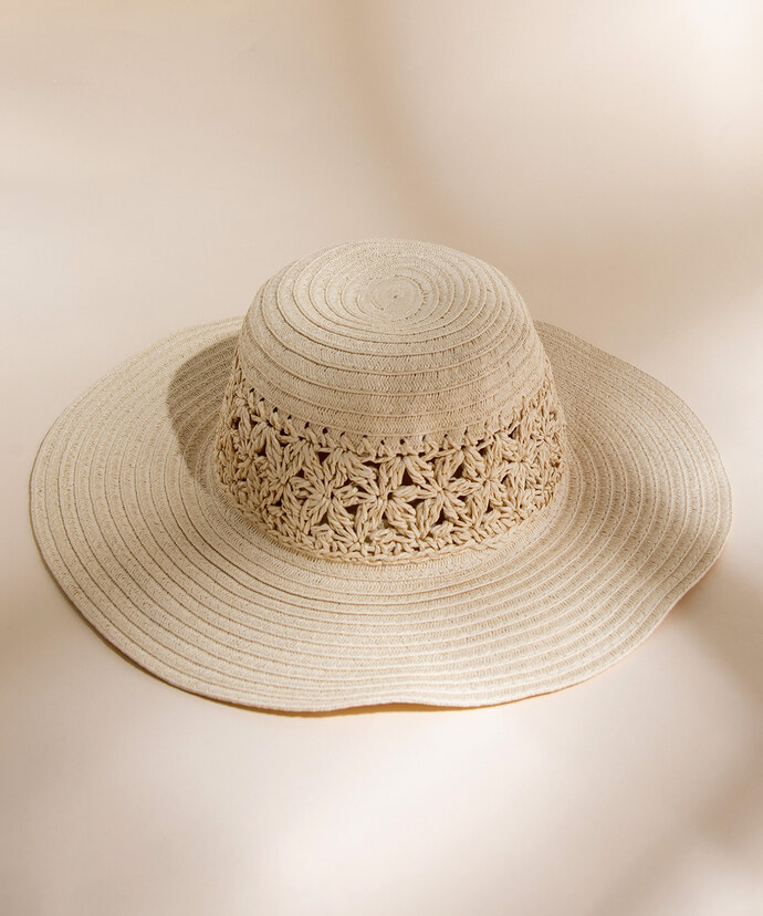 Sun Hat with Crochet Band Image 1