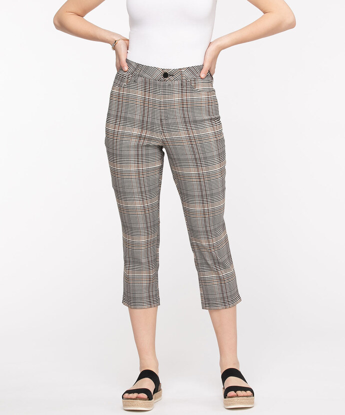 Microtwill Pull-On Crop Pant Image 3