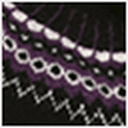 Black/Purple Fair Isle