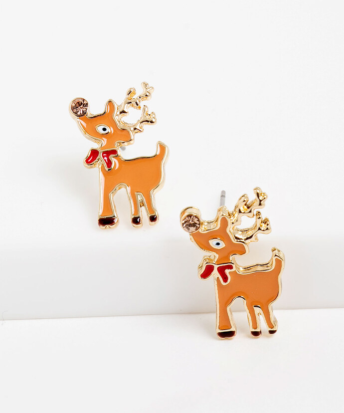 Reindeer Stud Earring