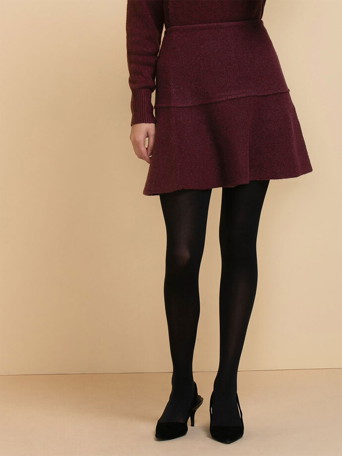 Wool-Blend Flippy Sweater Skirt Image 4