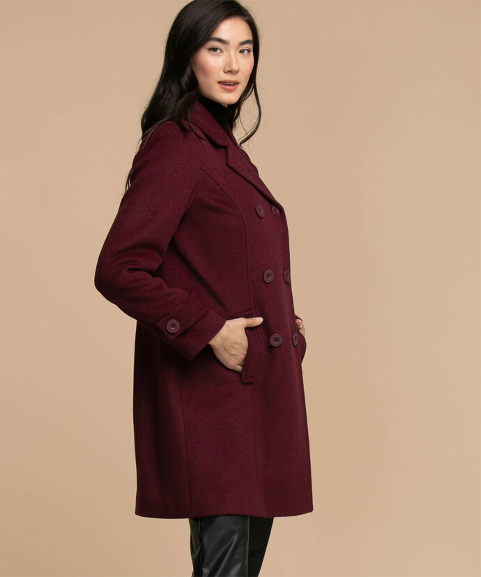 Double Breasted Wool Blend Coat Image 3