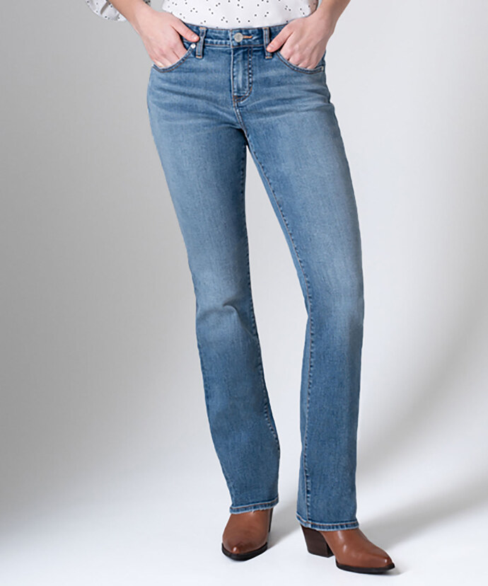 SENT BACK TO VENDOR Eloise Mid Rise Bootcut Jeans Image 1