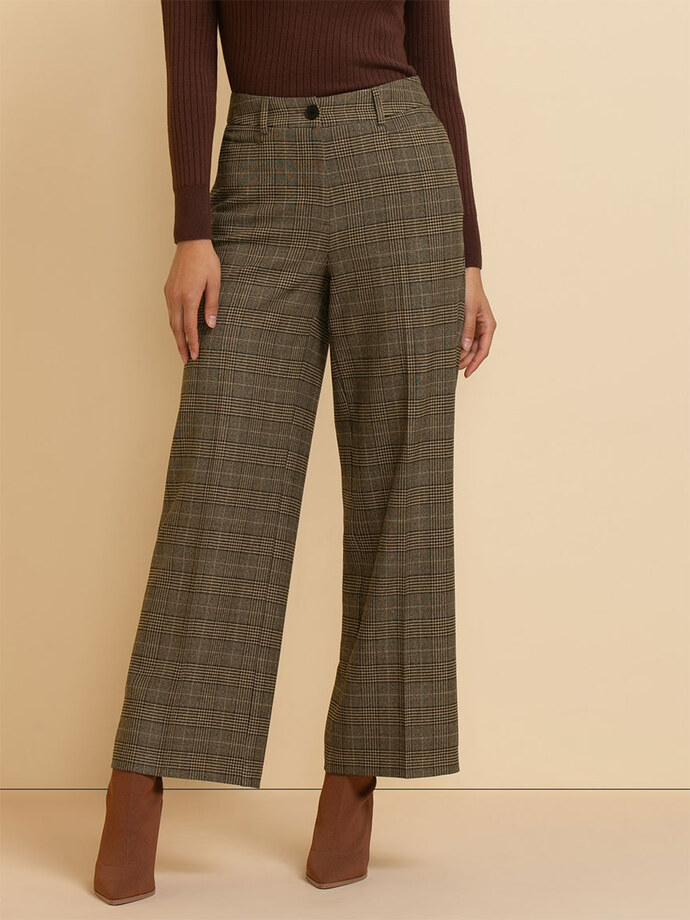 Maxwell Wide Leg Pant in Plaid Image 5