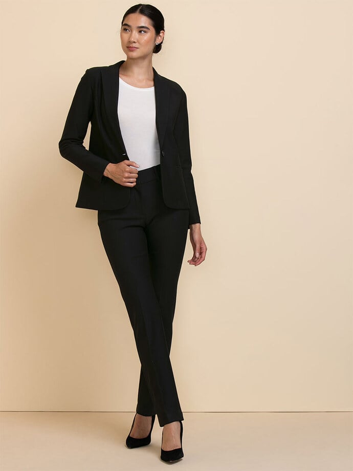 Oxford Classic Suit Blazer in Luxe Ponte  Image 1
