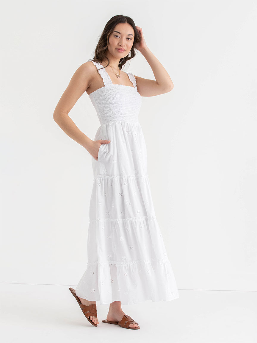 Smocked bodice sundress top