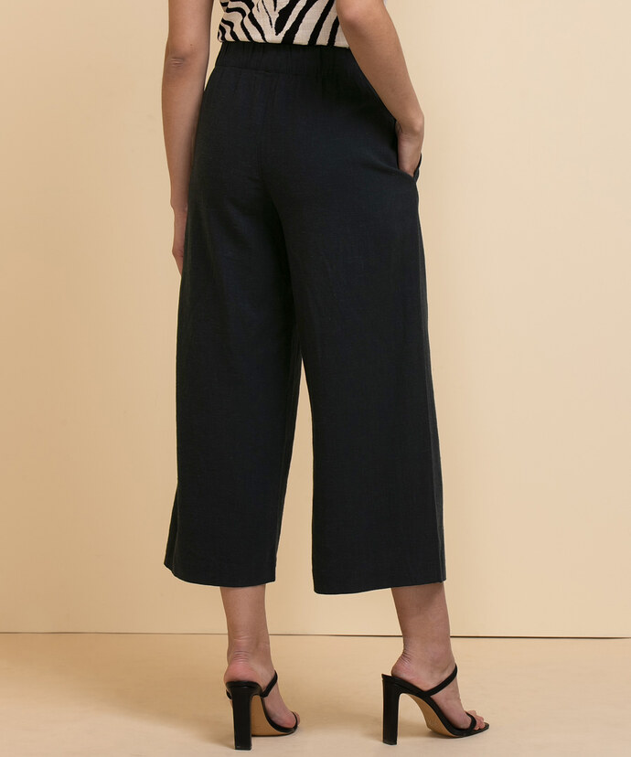 Wide-Crop Viscose Linen Pants Image 5