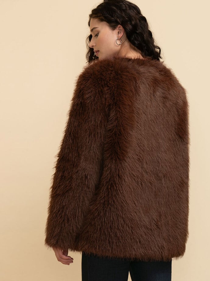 Mia Faux Fur Coat Image 6