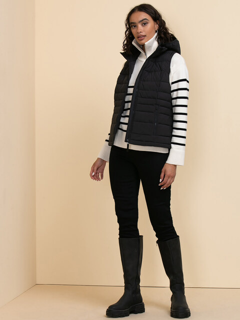 Peyton Packable Vest with Removable Hood