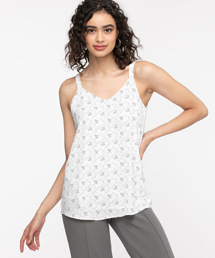 Strappy Double Layer Sleeveless Blouse Image 1
