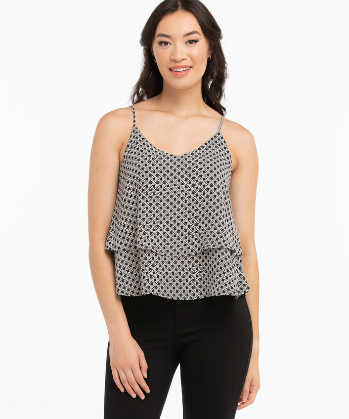Tiered Strappy Tank Blouse Image 2
