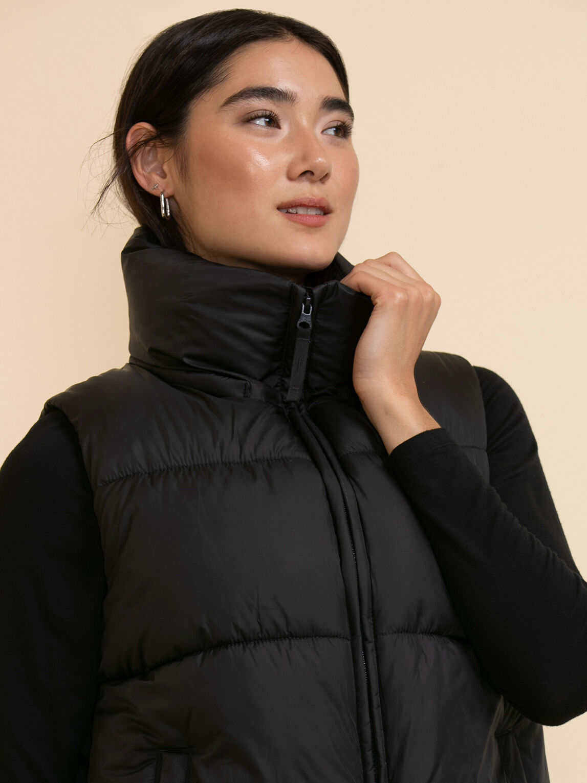 Polo bubble discount vest with hood