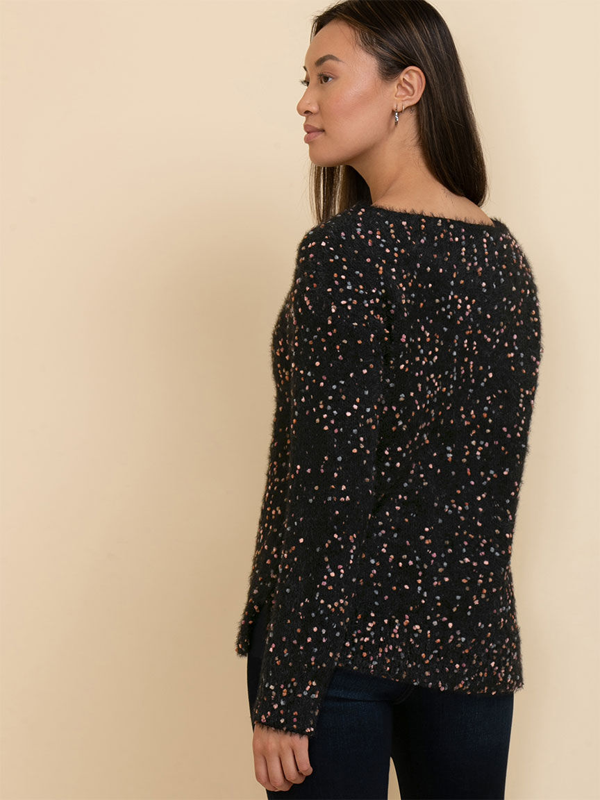 Polka dot on sale pullover sweater