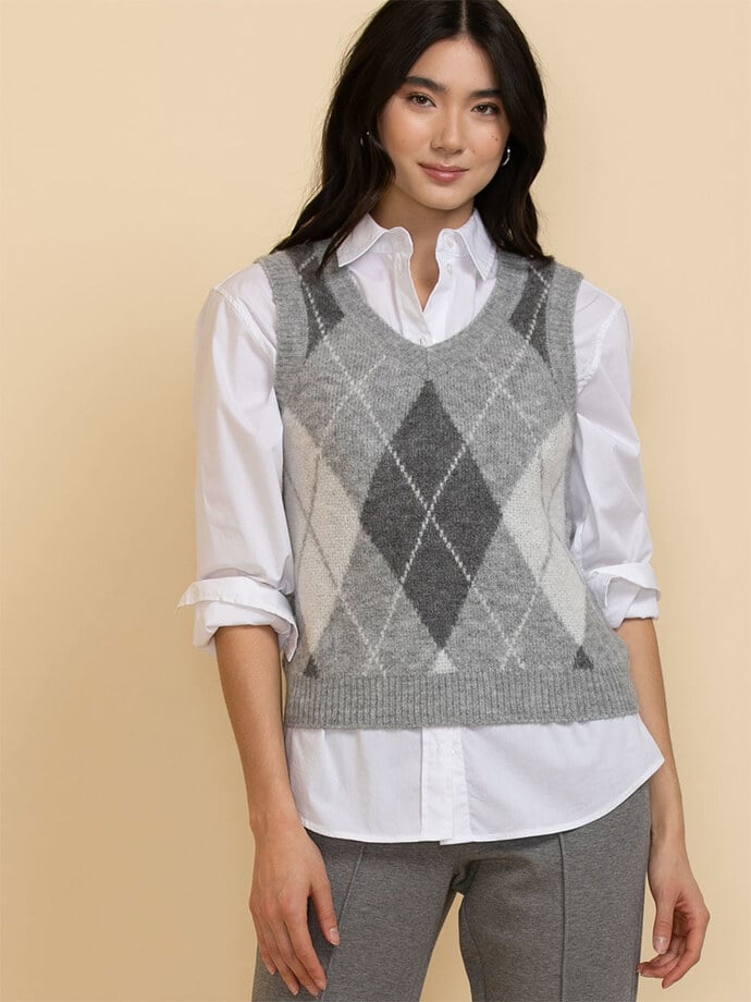 Argyle Sweater Vest Image 1