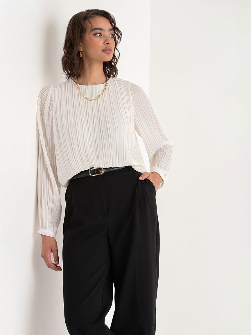 Black Label Pleat Blouse - Chico's
