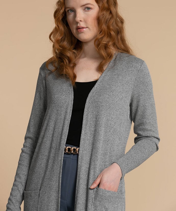 Open Ribbed Duster Cardigan Image 2