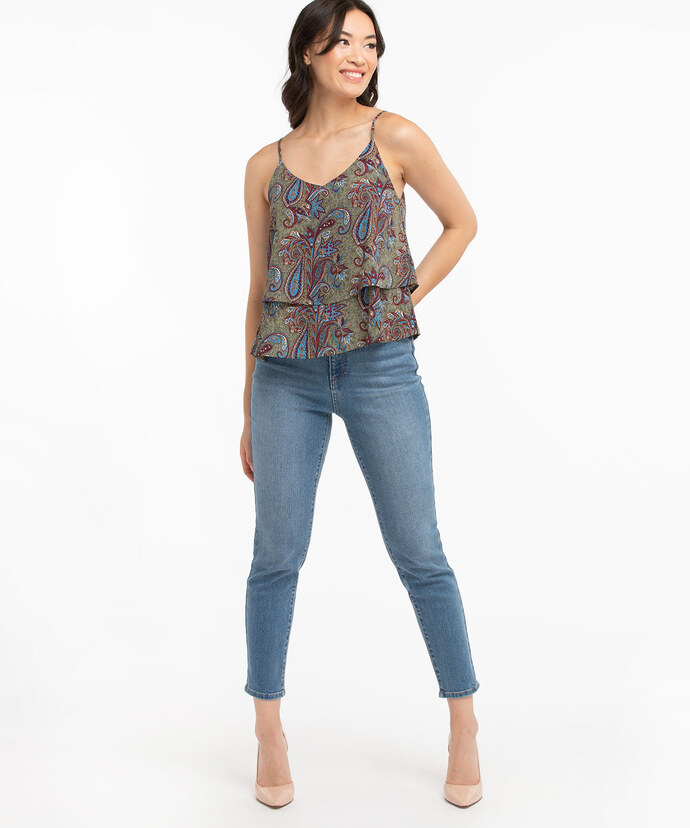 Tiered Strappy Tank Blouse Image 2