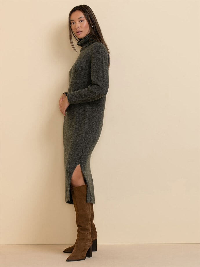 Turtleneck Sweater Dress Image 2