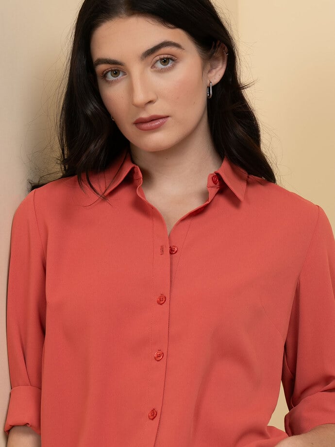 Nicole Long Sleeve Collared Shirt Image 4