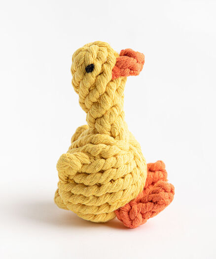 Rope Pet Toy, Yellow Duck