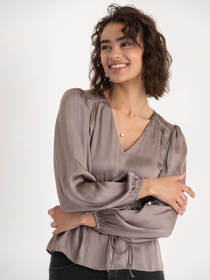 High v neck blouse clearance
