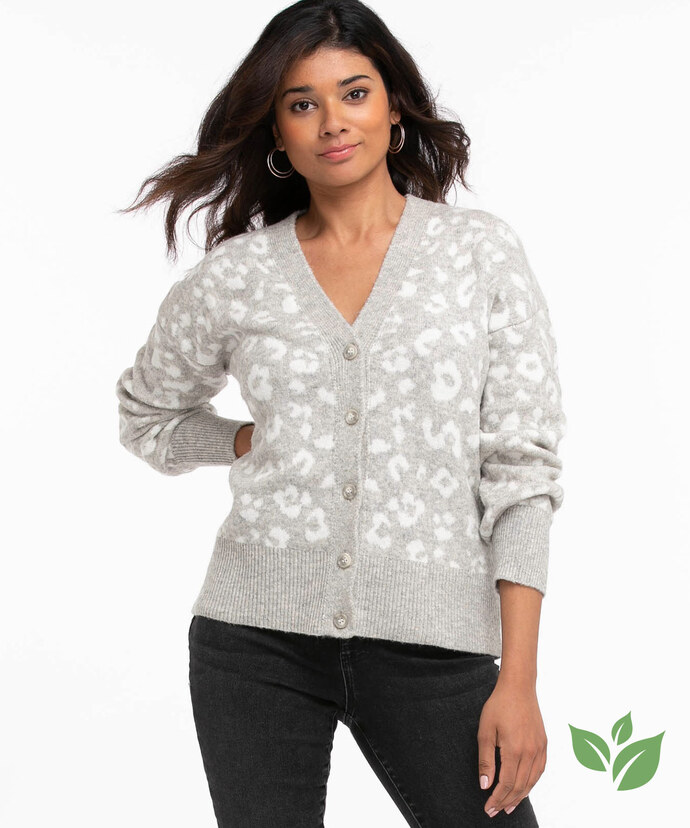 Eco-Friendly Button Front Cardigan Image 1