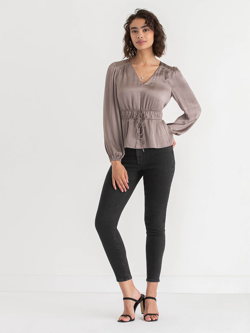 High v neck blouse clearance