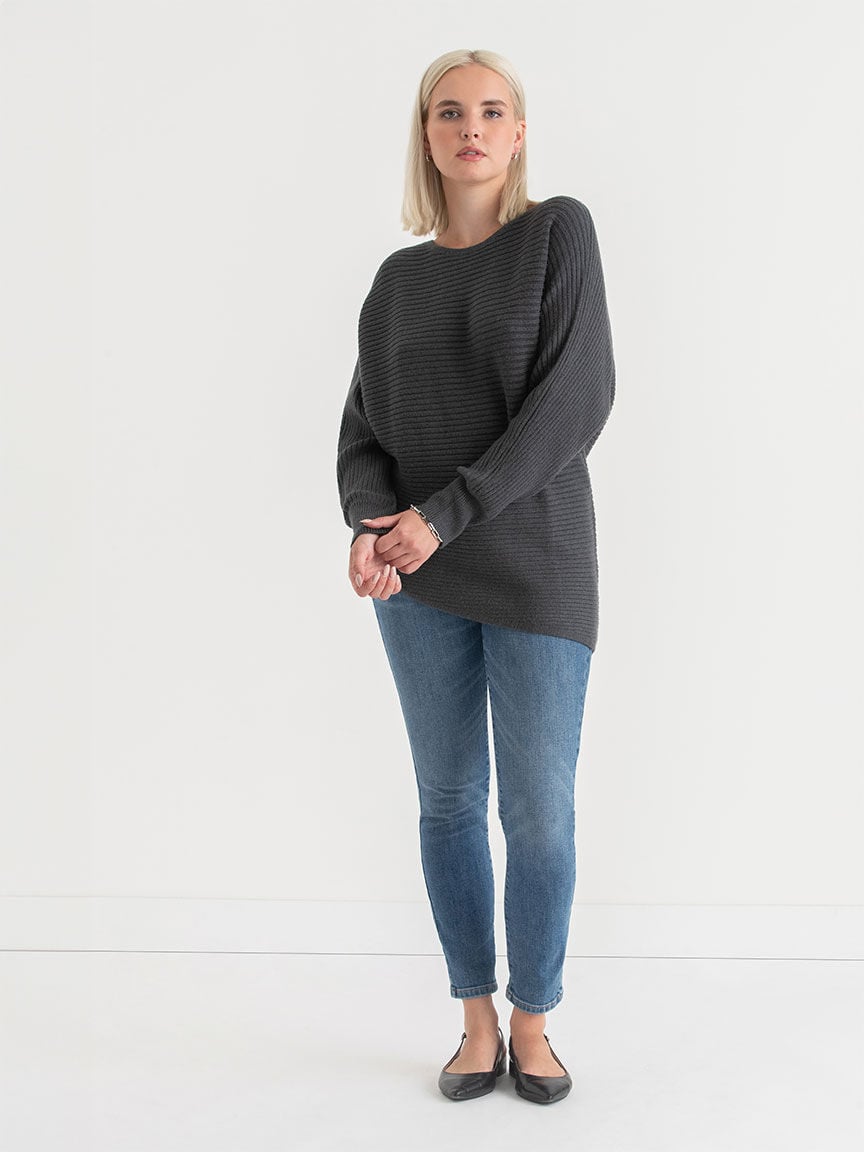 Asymmetrical sweater top