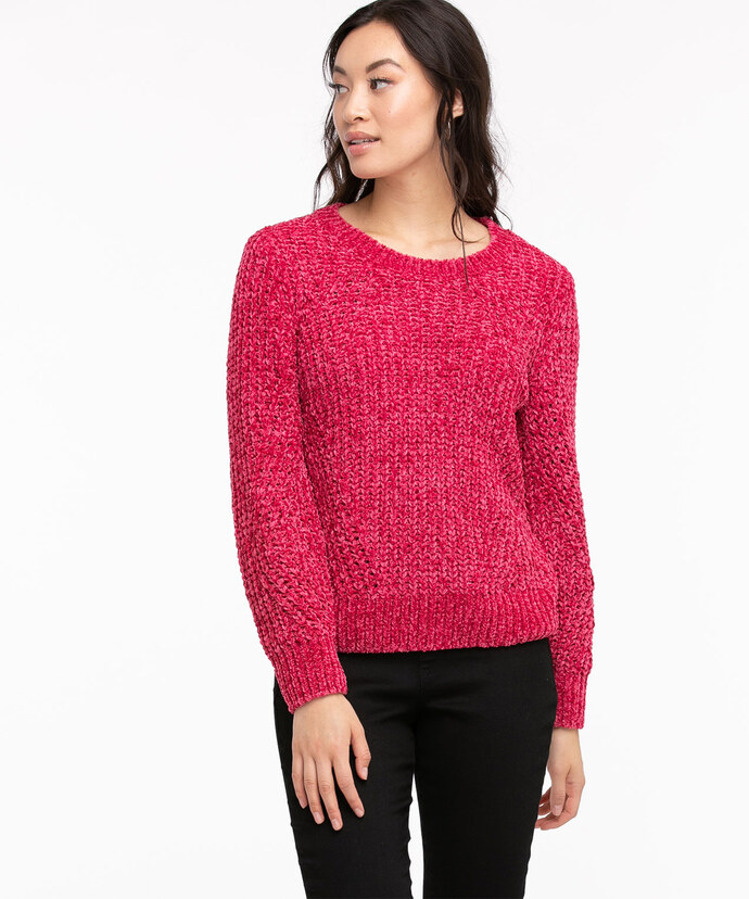 Eco-Friendly Chenille Pullover Sweater Image 5