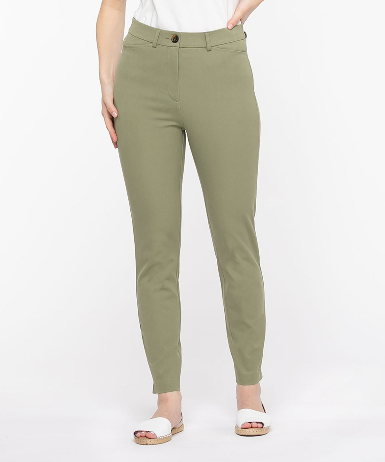 Skinny green pants sale