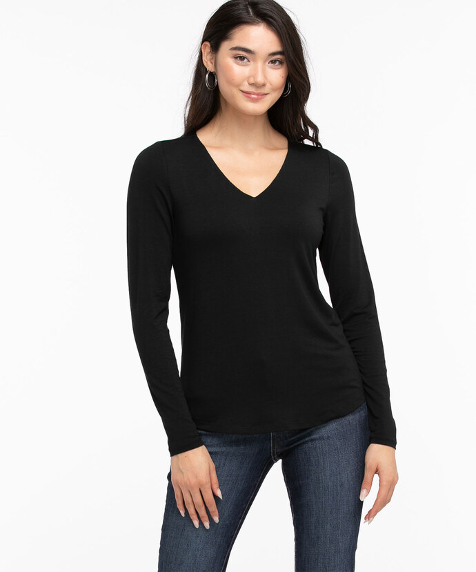 V-Neck Layering Essential Top Image 1